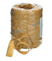 Изображение товара Рафия флористическая для упаковки подарков коричневая карамель